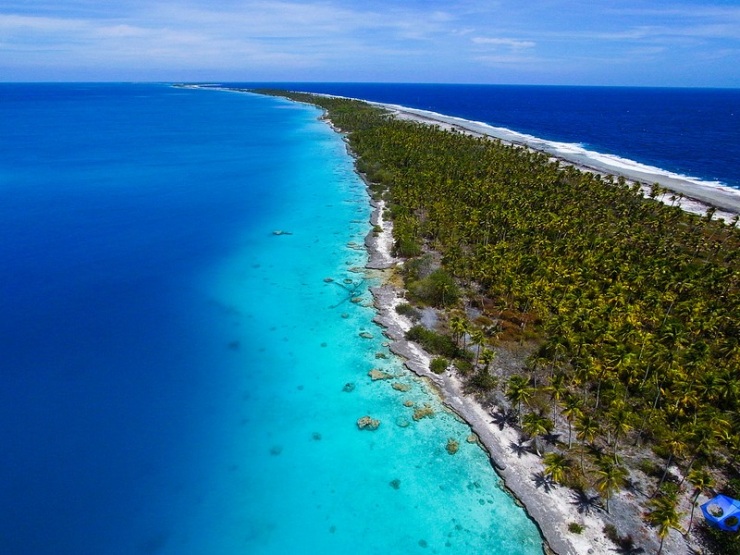 Полинезийский рай с высоты воздушного змея
