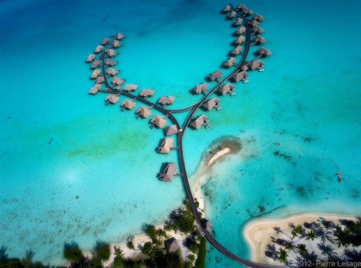 Полинезийский рай с высоты воздушного змея