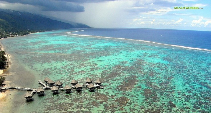 Полинезийский рай с высоты воздушного змея