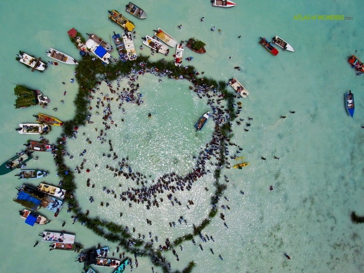 Полинезийский рай с высоты воздушного змея